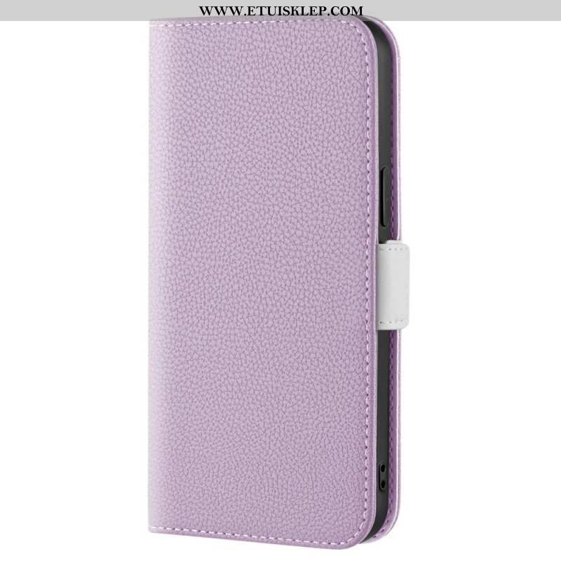 Etui Na Telefon do iPhone 14 Etui Folio Sztuczna Skóra Liczi